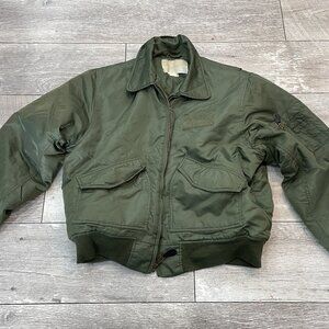 Vintage CWU-45/P Flyer's Flight Jacket Pilot Aviator Bomber L